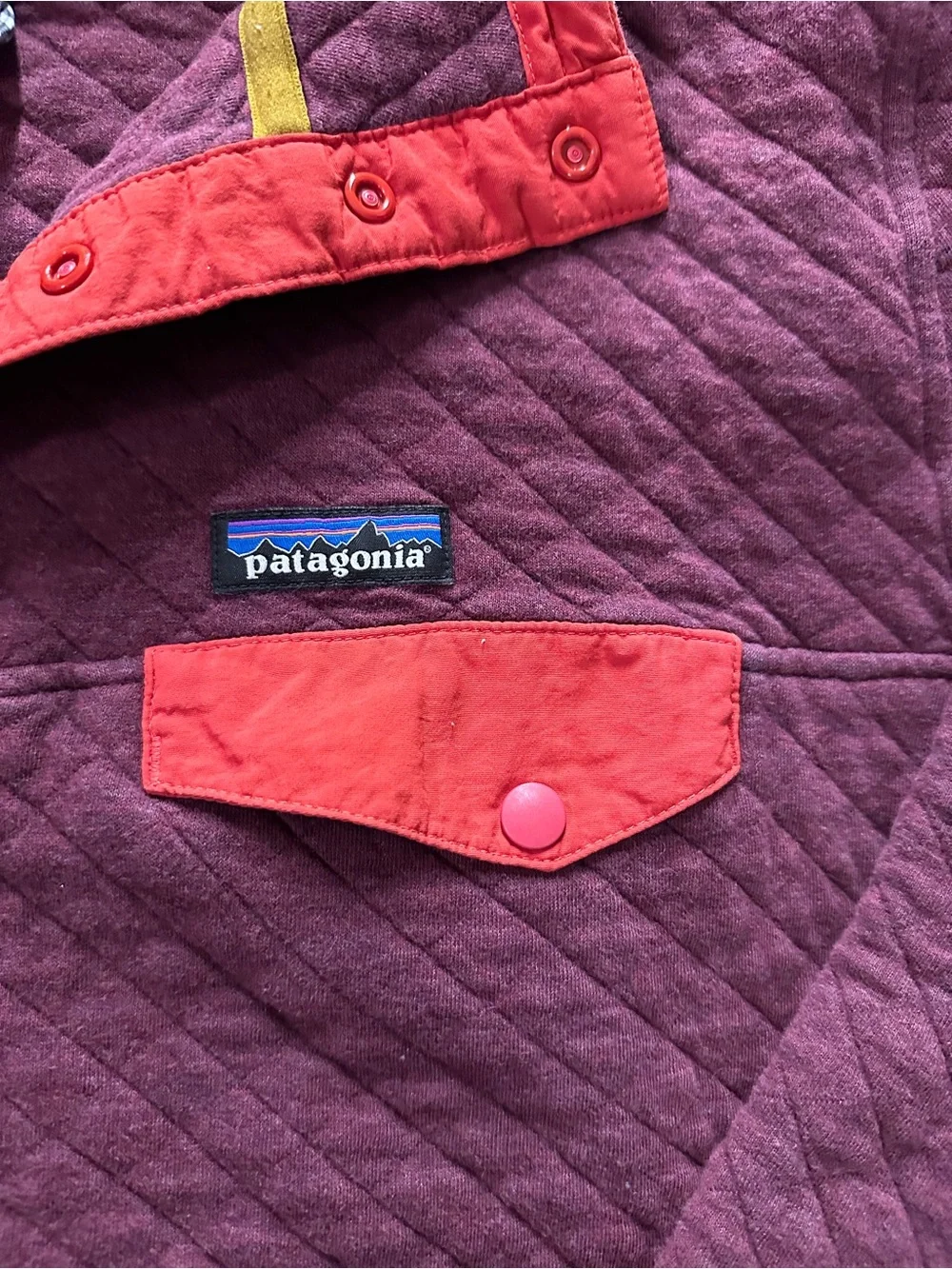 Patagonia Sweatshirt Mens XL Organic Cotton Quilt Snap-T Pullover Purple